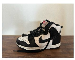 Nike dunk Panda high tops 4y