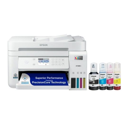 EPSON EcoTank ET-3850 Wireless Color All-in-One Cartridge-Free Supertank Printer with Scanner, Copier, ADF & Ethernet