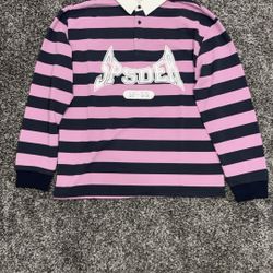 Pink Spider Shirt With Stripes