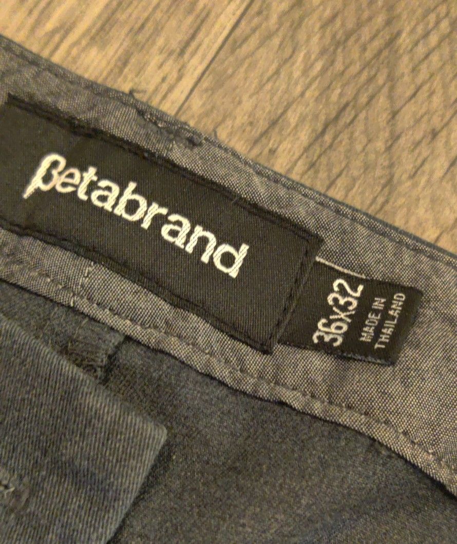 Betabrand Men's 36x32 Grey Charcoal Pants 0270CH for Sale in San Dimas