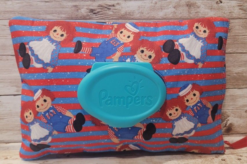 Raggedy Ann & Andy Pampers Wipes Cover