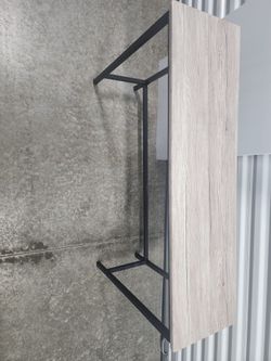 Entryway table with Black Metal Frame