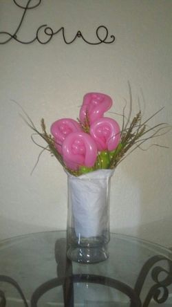Balloon rose bouquets.