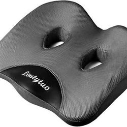 Memory foam seat cushion (washable cover) — back, tailbone & sciatica relief