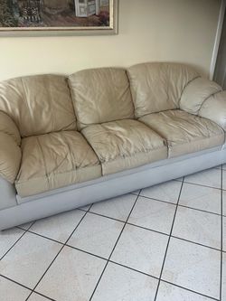 Leather sofas