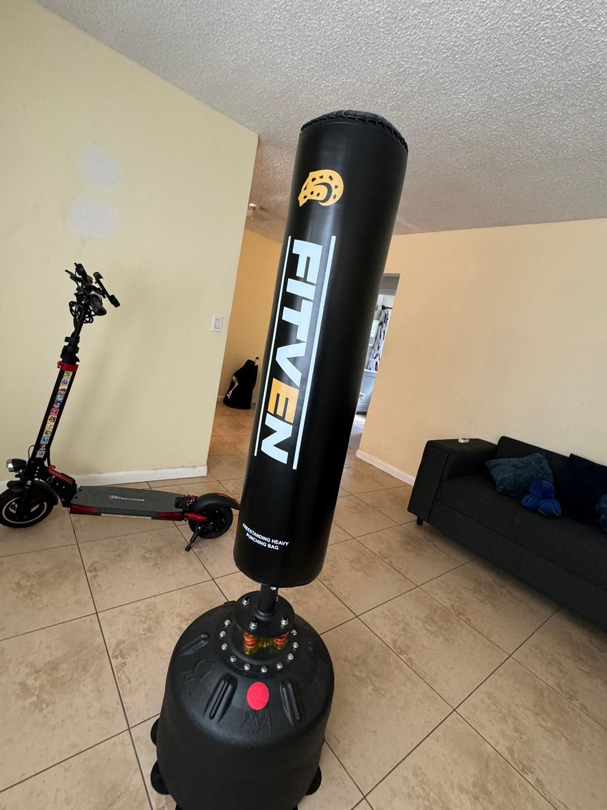 Freestanding Punching bag With Boxing Gloves 