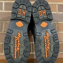 Harley-Davidson Men’s Black Leather Motorcycle Boots, size 13 US