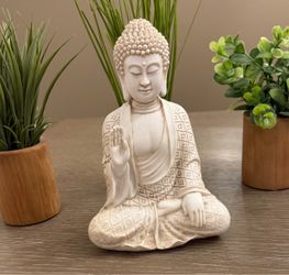 White Buddha figurine