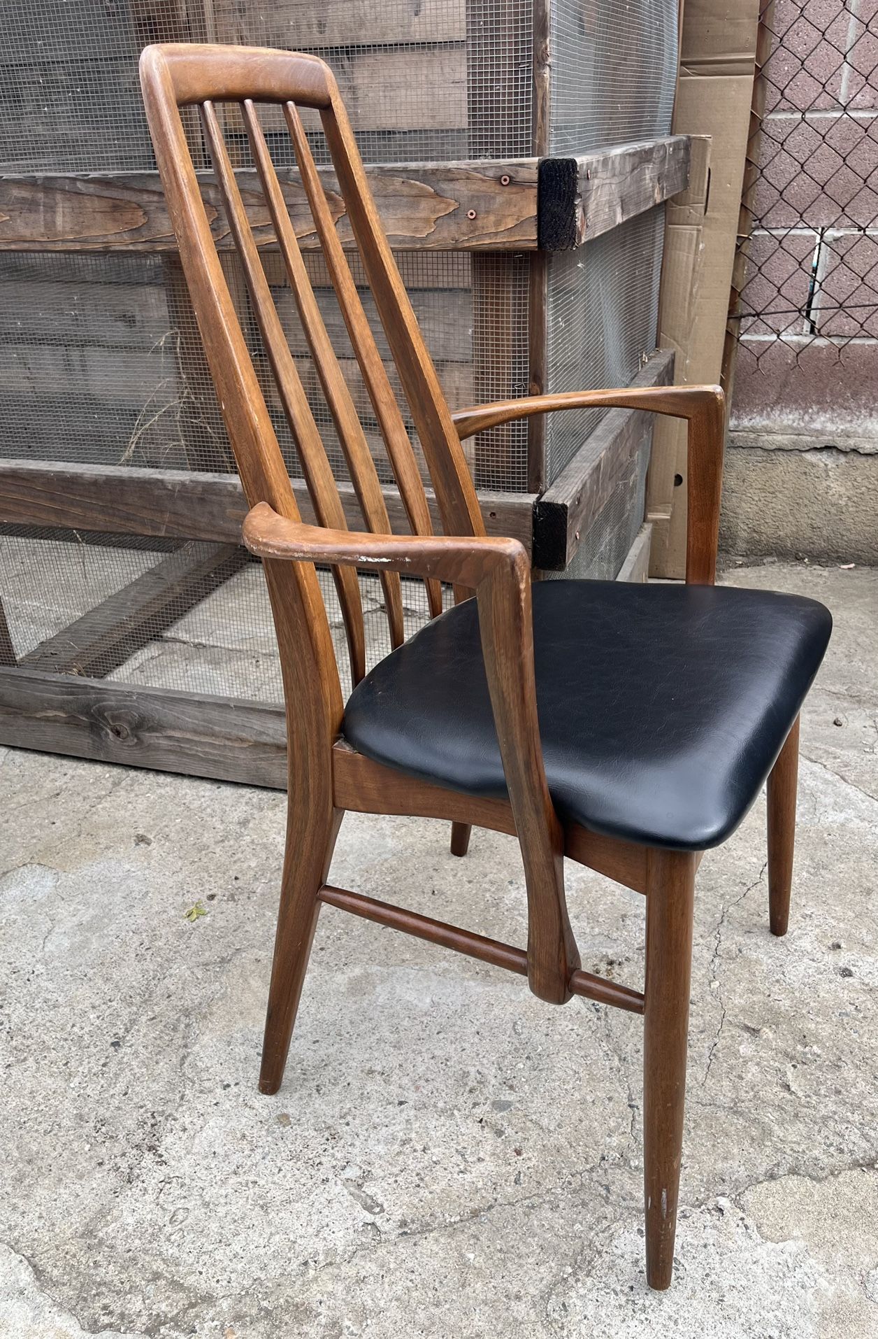 Vintage Mid Century Danish Teak Accent Arm Chair by Niels Koefoed for Koefoeds Mobelfabrik