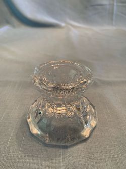 Glass candle holder