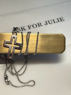 White gold chain with pendant 153142-1