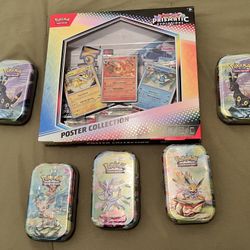 Prismatic Evolutions Poster & Mini Tins