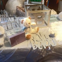 21 Piece Baby Boy Room Dec Or Baby Shower