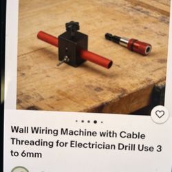 Wall Wiring Machine Cable Hidden. Cash Only