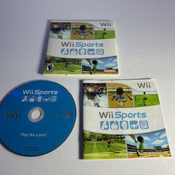 Nintendo Wii Sports (Nintendo Wii, 2006) Disc Manual & Cover **TESTED