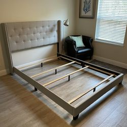 Queen bed frame - Gray