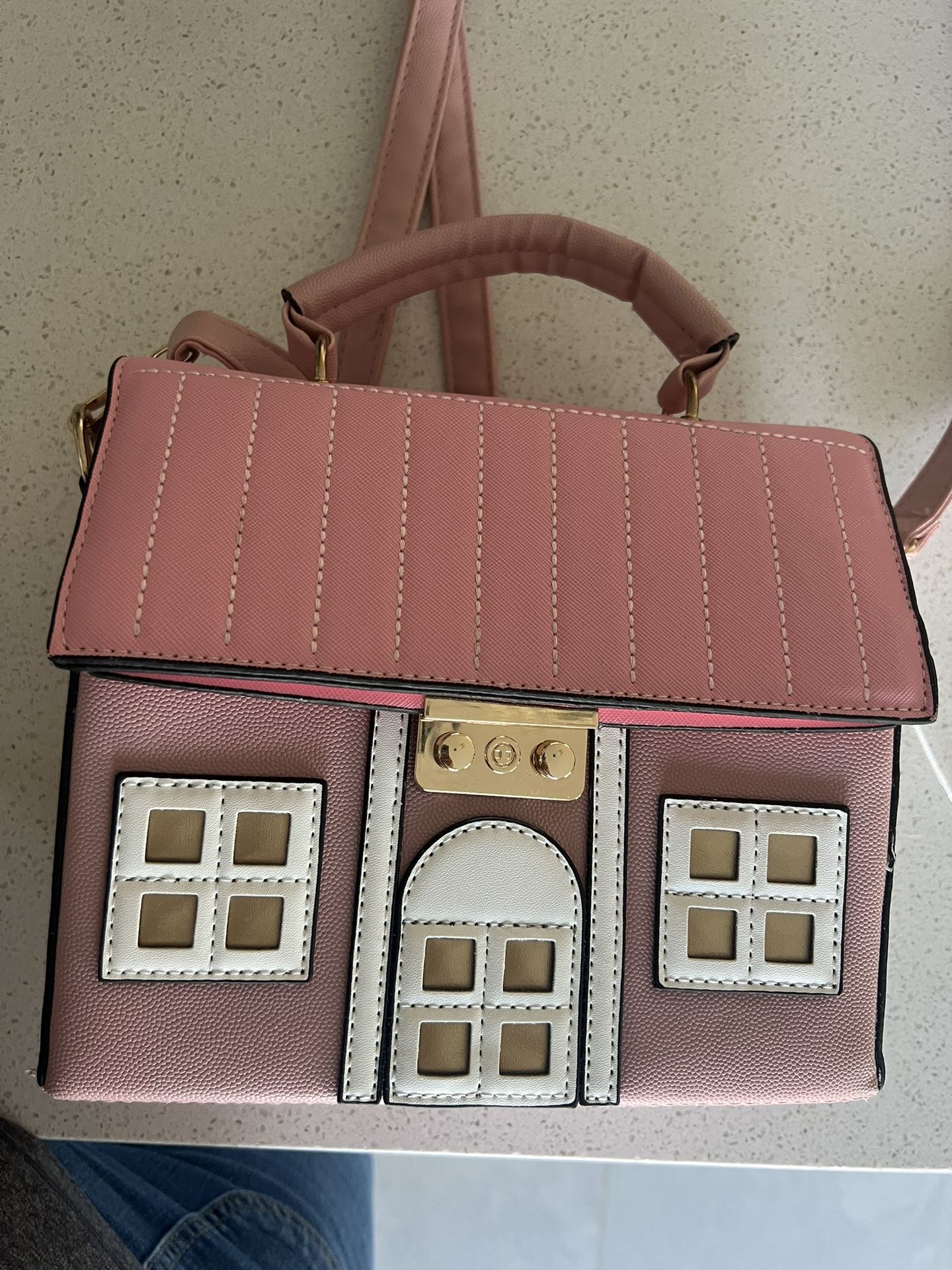 Women House Synthetic Leather Handbag Shoulder Lady Purse Satchel Tote Bags