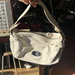 Bally White Leather Shoulder Bag 