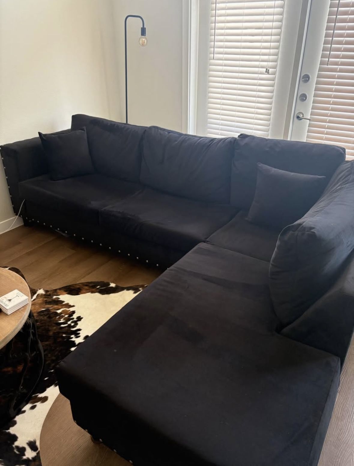Black Sectional Sofa *MUST GO ASAP*