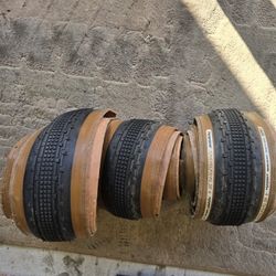 Three  Perfect Condition Used Panaracer Gravel King SK 700x38c  All 3 Tires 70.00 Cut Price 60.00 