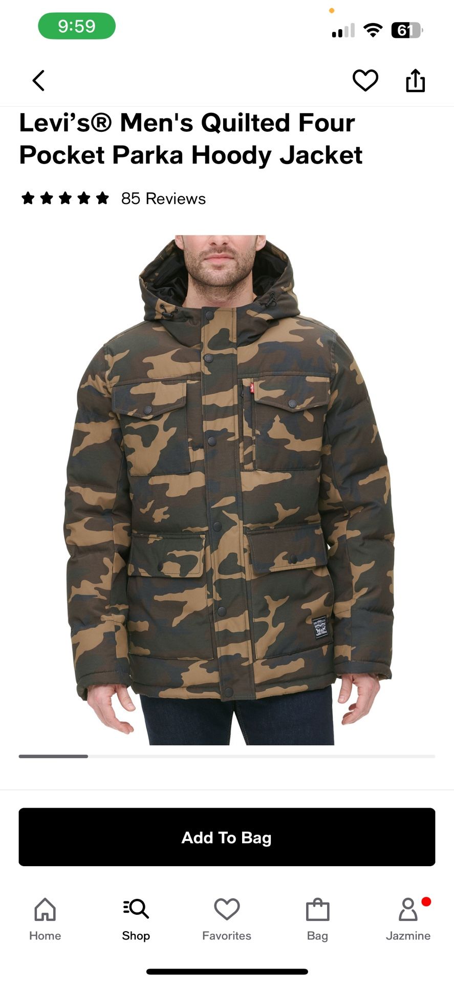 Levis Jacket (Camo)