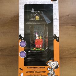 Peanuts Snoopy Halloween Swirling Glitter Lantern With Lights And Music, New With Box 