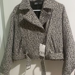 Animal Print Jacket Zara