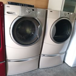 Kenmore Front Load Washer And Dryer Set Both Works Good 👍