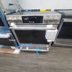 GE CAFE electric stove slide in convention  air fryer