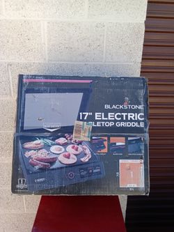 Blackstone 17" E-Series Electric Tabletop Griddle with Hood (Model 8000/8001 series).