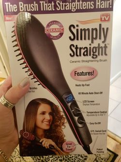 New in box brush to straighten ur hair never opened