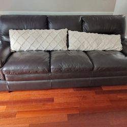 Brown Leather Couch