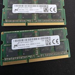 Laptop Ram 16gb  2x8gb Ddr3L 12800s 