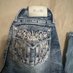 Miss Me Embroidered Wing Jeans