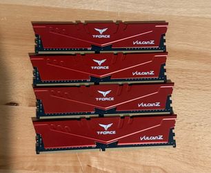 32GB (4x8GB) T-Force DDR4 3200MHz Gaming RAM Kit – Tested & Working Perfec