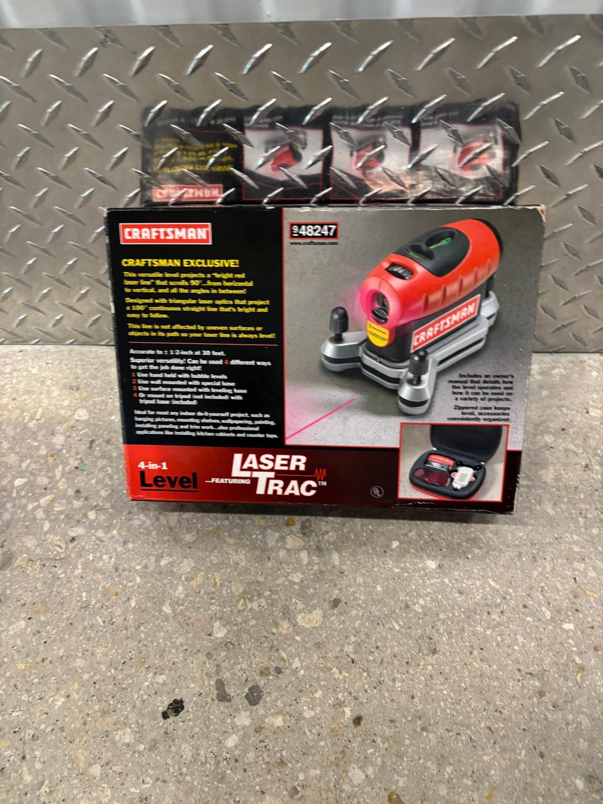 Craftsman 4-in-1 Level with Laser Trac, leveling tool .. brand new in box .. $50