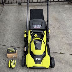 RYOBI 40V HP Brushless 21 in. Cordless Battery Walk Behind Self-Propelled Lawn Mower with (1) 6.0 Battery And Charger
