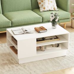 White coffee table
