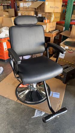 Salon barber chair, recliner
