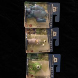 Monsters Inc. Mattel Micro Collection Sully, Boo & Mike Wazowski Disney/Pixar