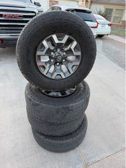 6 lug toyota rims w/ Goodyear tires