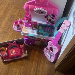 Minnie Mouse Ice Cream And Cashier Set And Guitar