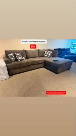 Gray Fabric Sectional sofa