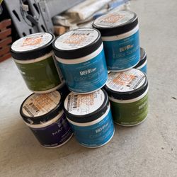 Behr paint samples assorted