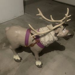 Large Frozen Sven Reindeer Toy – Rare / Disney Style