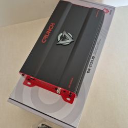 CRUNCH 3725 WATTS MONOBLOCK 1 OHM STABLE BUILT IN CROSSOVER WITH BASS CONTROL CAR AMPLIFIER