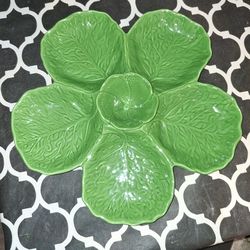 Vintage cabbage leaf ,Dish