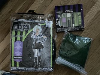 Womens Beetlejuice Costume Bundle