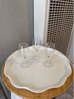 Princess House Set De Tres Mini Copitas Tequileras De Crystal Heritage.