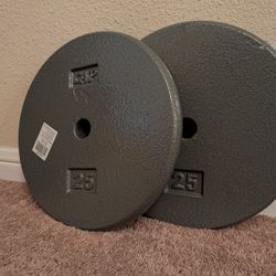 Weights, 2x - 25lbs Plates 